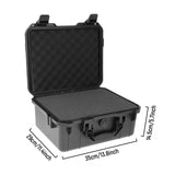 Waterproof Hard Case ABS Plastic Tool Storage Carry Case Outdoor Box wFoam M