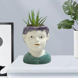 Maxbell 2 Pcs Cute Succulent Pots Ceramic Planter Small Succulent Pot with Drainage