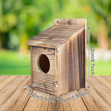 Maxbell 2xShabby Wooden Bird House Weatherproof Parrot Bird Nest Breeding Sleeping Box