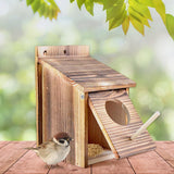 Maxbell 2xShabby Wooden Bird House Weatherproof Parrot Bird Nest Breeding Sleeping Box