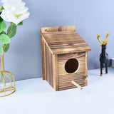 Maxbell 2xShabby Wooden Bird House Weatherproof Parrot Bird Nest Breeding Sleeping Box