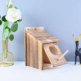 Maxbell 2xShabby Wooden Bird House Weatherproof Parrot Bird Nest Breeding Sleeping Box