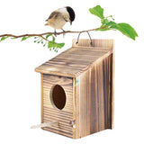 Maxbell 2xShabby Wooden Bird House Weatherproof Parrot Bird Nest Breeding Sleeping Box