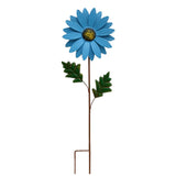 Maxbell 2x Garden Sunflower Wind Spinner Flower Sculpture for Backyard Patio Decor