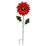Maxbell 2x Garden Sunflower Wind Spinner Flower Sculpture for Backyard Patio Decor