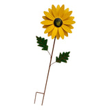 Maxbell 2x Garden Sunflower Wind Spinner Flower Sculpture for Backyard Patio Decor