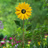 Maxbell 2x Garden Sunflower Wind Spinner Flower Sculpture for Backyard Patio Decor
