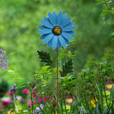 Maxbell 2pcs Garden Sunflower Wind Spinner Flower Sculpture for Patio Decoration