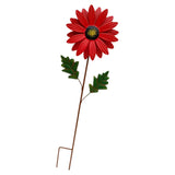 Maxbell 2x Garden Sunflower Wind Spinner Flower Sculpture for Backyard Patio Decor