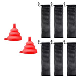 Maxbell Feeder Bird Sock Seed Bag Refill Sock Finch Sock for Wild Bird Outside With 2 Funnels