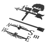 Maxbell 2pcs Weather Vane Farm Scene Roof Mount for Backyard Garden