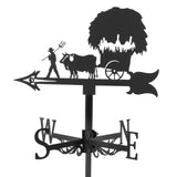 Maxbell 2pcs Weather Vane Farm Scene Roof Mount for Backyard Garden