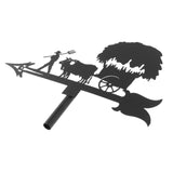 Maxbell 2pcs Weather Vane Farm Scene Roof Mount for Backyard Garden