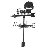 Maxbell 2pcs Weather Vane Farm Scene Roof Mount for Backyard Garden