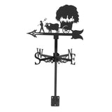 Maxbell 2pcs Weather Vane Farm Scene Roof Mount for Backyard Garden