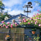 Maxbell 2pcs Weather Vane Farm Scene Roof Mount for Backyard Garden