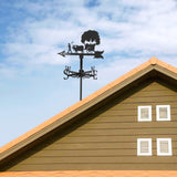 Maxbell 2pcs Weather Vane Farm Scene Roof Mount for Backyard Garden