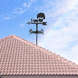 Maxbell 2pcs Weather Vane Farm Scene Roof Mount for Backyard Garden