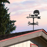 Maxbell 2pcs Weather Vane Farm Scene Roof Mount for Backyard Garden