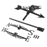 Maxbell 2 Pieces Weather Vane Farm Scene Roof Mount for Backyard Garden
