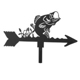 Maxbell 2 Pieces Weather Vane Farm Scene Roof Mount for Backyard Garden