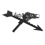 Maxbell 2 Pieces Weather Vane Farm Scene Roof Mount for Backyard Garden