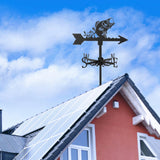 Maxbell 2 Pieces Weather Vane Farm Scene Roof Mount for Backyard Garden