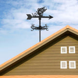 Maxbell 2 Pieces Weather Vane Farm Scene Roof Mount for Backyard Garden