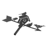 Maxbell 2 Pieces Weather Vane Farm Scene Roof Mount for Backyard Garden