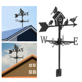 Maxbell 2 Pieces Weather Vane Farm Scene Roof Mount for Backyard Garden
