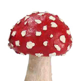 Maxbell 3x Mushroom Figure Yard Decoration Miniature Creative w/ Base for Garden