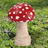 Maxbell 3x Mushroom Figure Yard Decoration Miniature Creative w/ Base for Garden