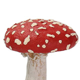 Maxbell 3x Mushroom Figure Yard Decoration Miniature Creative w/ Base for Garden