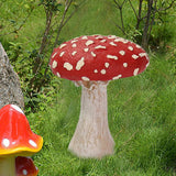 Maxbell 3x Mushroom Figure Yard Decoration Miniature Creative w/ Base for Garden