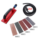 Maxbell Dust-Free Sanding Block Sandpaper Holder Dust Extraction for Polishing 4m Hose