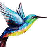 Maxbell 2x Hummingbird Wall Art Bird Wall Art Sculpture for Door Living Room