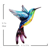 Maxbell 2pcs Hummingbird Wall Art Bird Wall Art Sculpture for Door Living Room