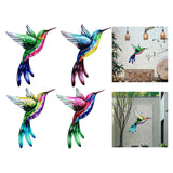 Maxbell 2pcs Hummingbird Wall Art Bird Wall Art Sculpture for Door Living Room