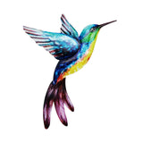 Maxbell 2x Hummingbird Wall Art Bird Wall Art Sculpture for Door Living Room