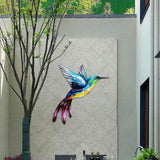 Maxbell 2x Hummingbird Wall Art Bird Wall Art Sculpture for Door Living Room