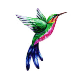 Maxbell 2x Hummingbird Wall Art Bird Wall Art Sculpture for Door Living Room Decor