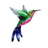 Maxbell 2x Hummingbird Wall Art Bird Wall Art Sculpture for Door Living Room Decor