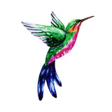 Maxbell 2x Hummingbird Wall Art Bird Wall Art Sculpture for Door Living Room Decor