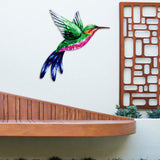 Maxbell 2x Hummingbird Wall Art Bird Wall Art Sculpture for Door Living Room Decor