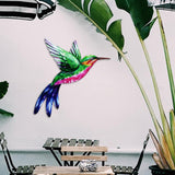 Maxbell 2x Hummingbird Wall Art Bird Wall Art Sculpture for Door Living Room Decor
