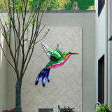 Maxbell 2 Pieces Hummingbird Wall Art Bird Wall Art Sculpture for Door Living Room