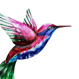 Maxbell 2x Hummingbird Wall Art Bird Wall Art Sculpture for Door Living Room