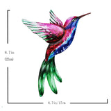 Maxbell 2x Hummingbird Wall Art Bird Wall Art Sculpture for Door Living Room