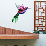 Maxbell 2x Hummingbird Wall Art Bird Wall Art Sculpture for Door Living Room