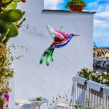 Maxbell 2x Hummingbird Wall Art Bird Wall Art Sculpture for Door Living Room